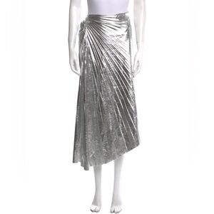 A.L.C. Silver Asymmetrical Skirt